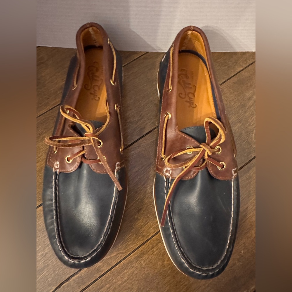 Sperry Gold Cup Men's Blue and Brown Boat Shoes